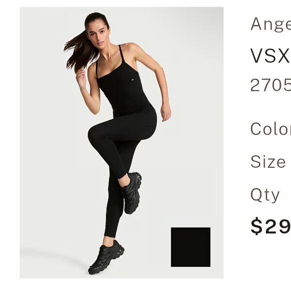 Victoria's Secret Pants - Victoria's Secret Black Strappy Jumpsuit